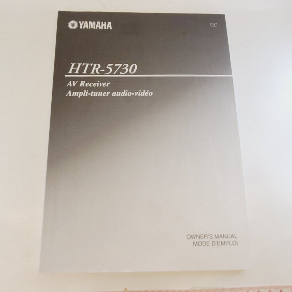 Yamaha HTR-5730 AV Receiver Owner's Manual